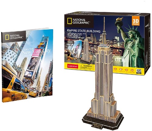 Cubic Fun 3D Puzzle - Empire State Building - Schwierigkeit: 6/8 - 66 Teile