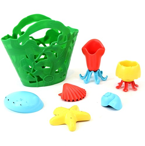 Green Toys Set da bagno verde oceano