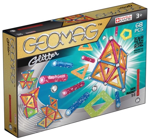 Geomag Panels Glitter 68 pcs giocattolo magnetico al neodimio 68 pezzo(i) Multicolore