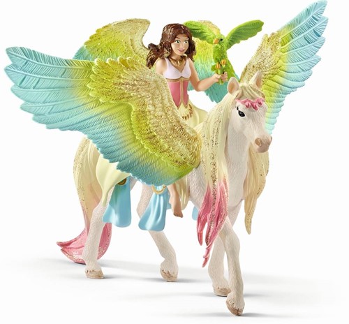 SCHLEICH FAIRY SURAH WITH GLITTER PEGASUS