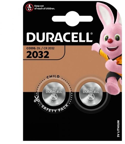 Duracell CR2032 3V Lithium batterij 2-pack