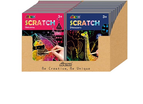 AVENIR Scratch Art Book Mini A6 - Display