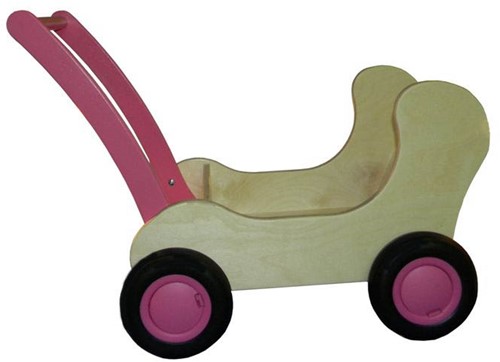 Van Dijk Toys Combi poppenwagen roze