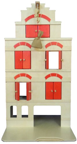 Van Dijk Toys Pakhuis rood inclusief erwten zakje