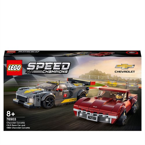 LEGO Speed Champions - Chevrolet Corvette C8.R racewagen en 1969 Chevrolet Corvette 76903
