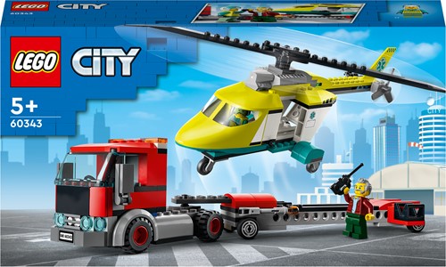 LEGO City Great Vehicles - Reddingshelikopter transport 60343