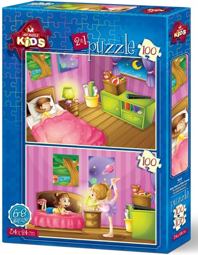 Art Puzzle 2 Puzzles - Kids - 100 Teile