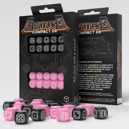 Q-Workshop Fortress Compact D6 - Black & Pink (20)