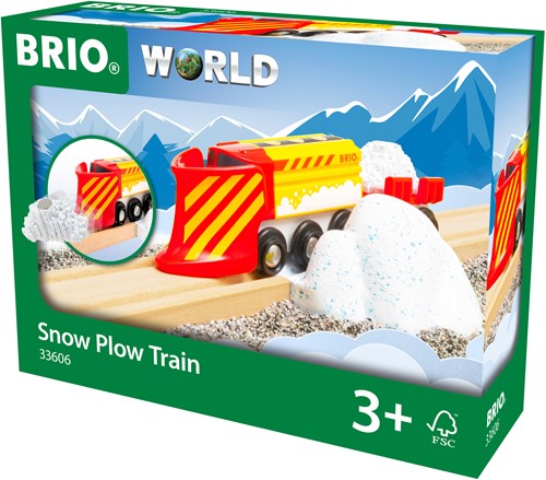 Brio World houten trein met sneeuwploeg - 33606