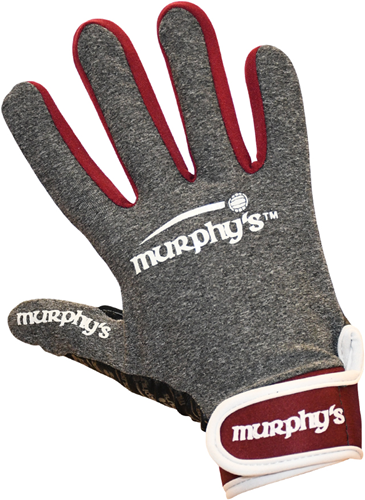 Murphy's Gaelic Gloves - Grey/Maroon/White - 11 / X-Large