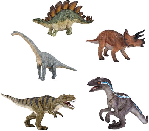 Mojo Edu Prehistoric Life Speelgoed Dinosaurussen - 5 stuks