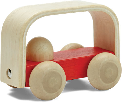 Plan Toys houten speelgoedvoertuig - Vroom Bus