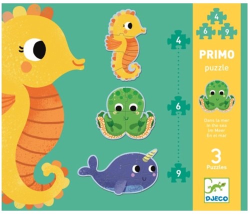 Djeco Puzzles Primo - Dans la mer - FSC MIX