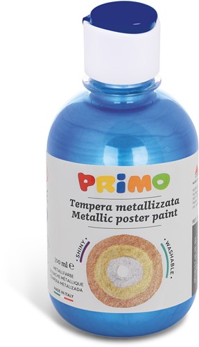 Colore per poster METALLIC pronto all'uso Primo, flacone da 300 ml con tappo a flusso oltremare