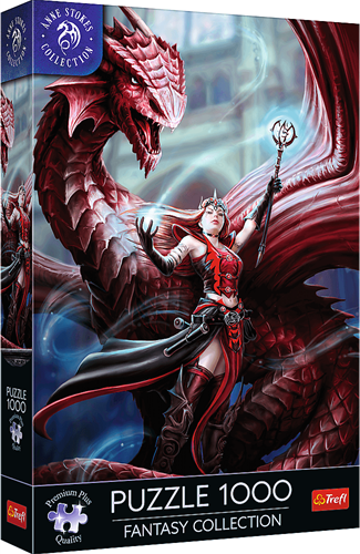 Trefl Trefl 1000 Premium Plus  - Fantasy Collection by Anne Stokes: Scarlet Mage_FSC Mix 70%